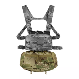 Tactical Hand Warmer attached to chest rig setup